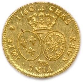 null LOUIS XV 1er septembre 1715 - 10 mai 1774
Double-louis d'or au bandeau 1760...