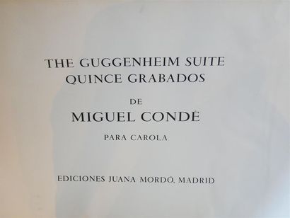 null CONDE Miguel (1939)
The Guggenheim suite, quince grabados.
Ediciones Juana Mordo,...