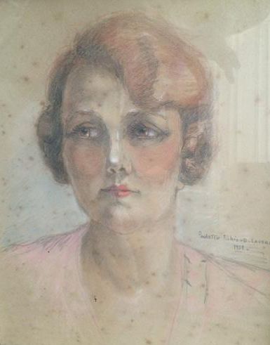 null Paulette FILHIOUD -LAVERGNE
"portrait de Mme Caroline LEBOVICI"
Dessin aux crayons...