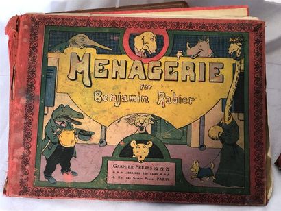 null RABIER Benjamin (1869 1939), deux albums La ménagerie et scènes de la vie privée...