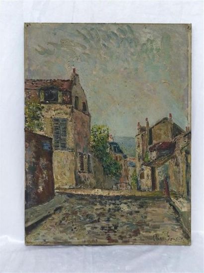 null CLARY BAROUX Adolphe (1865-1933)

"Rues de Montmartre"
Huile sur toile
Signée...