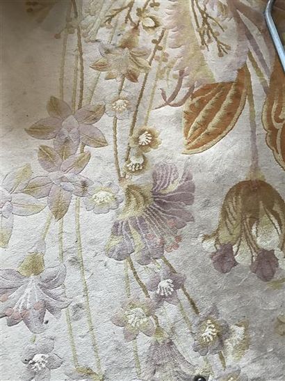 null Tapis moderne à décor de fleurs 
275 x 183 cm
