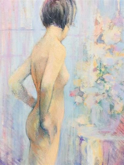 null Francis GOUBAULT (né en 1949)
Nu féminin
Huile sur toile.
33,5 x 27 cm
