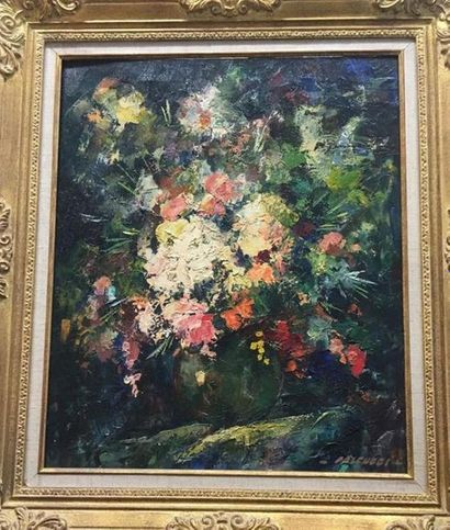 null Robert FALCUCCI (1900 - 1989)
Bouquet de fleurs 
Huile sur toile 
Signée en...