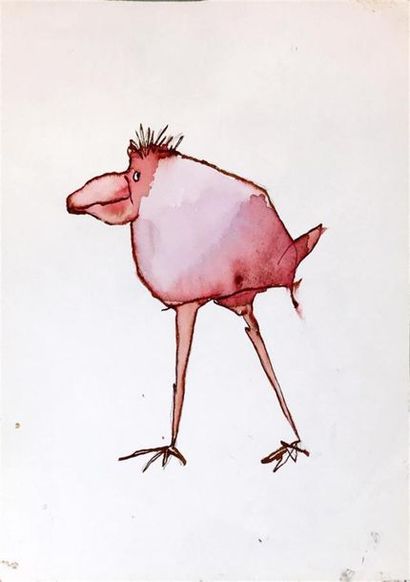 null RENAUD POULET Sylvie (1930)
Quatre aquarelles sur papier représentant différents...