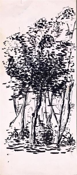 null RENAUD POULET Sylvie (1930)
Quatre composition dont deux représentant des arbres...