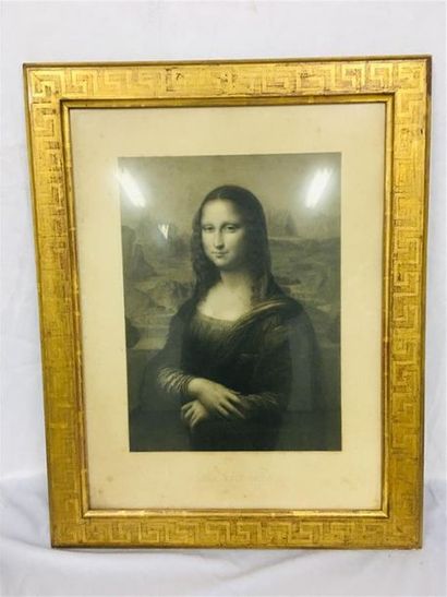 null Gravure représentnat la Joconde d'après De Vinci
Datée 1857 et titrée Lisa Gioconda...