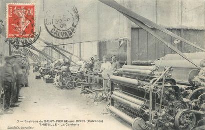 null 25 CARTES POSTALES INDUSTRIES : Sélection Calvados. Fromageries, Carderie/Filatures,...