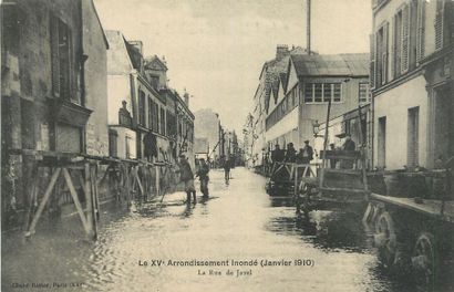 null 17 CARTES POSTALES INONDATIONS 1910 : Paris. 15ème-14cp & Divers-3cp. Dont"...