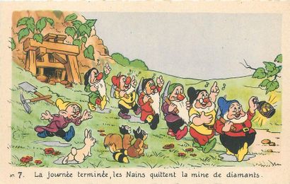 null 25 CARTES POSTALES ILLUSTRATEUR : Blanche Neige et les Sept Nains. Eidtions...