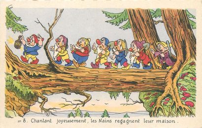 null 25 CARTES POSTALES ILLUSTRATEUR : Blanche Neige et les Sept Nains. Eidtions...