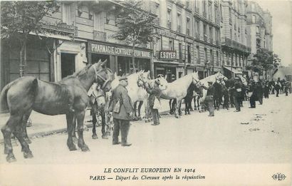 null 5 CARTES POSTALES MILITARIA : Sélection. Le Conflit Européen en 1914-Paris....