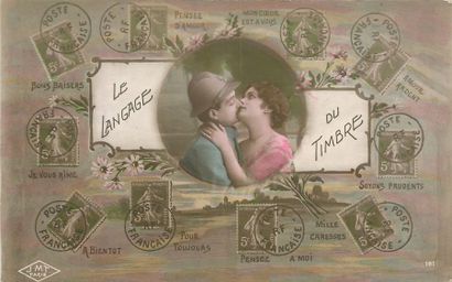 null 15 CARTES POSTALES LANGAGE : Fantaisies. "1cp-Les Heures d'Amour, 1cp-Horoscope...