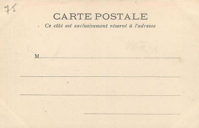 null 6 CARTES POSTALES PARIS VECU : Sélection. "n°5-En Banlieue, le Dimanche (dos...