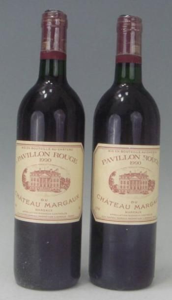 null 2 Bouteilles PAVILLON ROUGE DU CHATEAU MARGAUX 1990, second vin