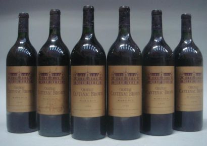 null 6 Magnums CHATEAU CANTENAC-BROWN. MARGAUX. 1990. (2 ELT, J)