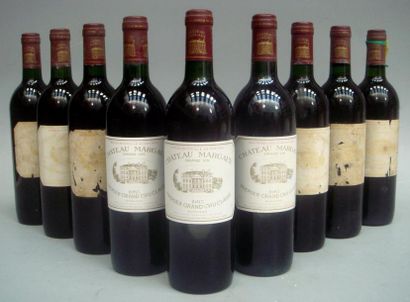 null 9 Bouteilles CHATEAU MARGAUX. MARGAUX. 1985. ()