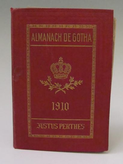 null Almanach de Gotha 1910 in 12 cartonage éditeur, petits défauts, usures. Porte...