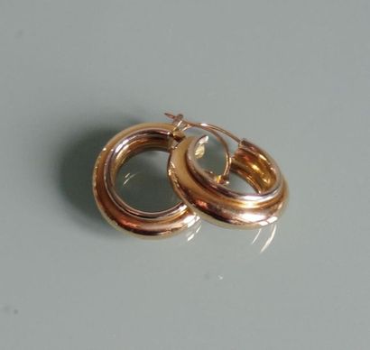 null Paire de boucles d'oreilles créole deux ors (18k)
Poid : 4,5 g