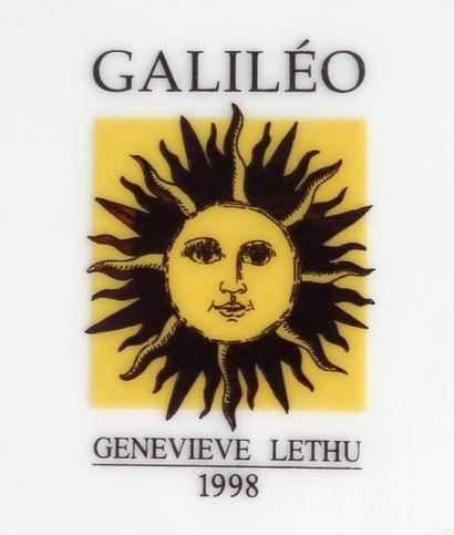 Geneviève LETHU Geneviève LETHU
Partie de service « GALILÉO » en porcelaine à décor...