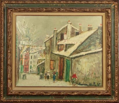 null D'après Maurice UTRILLO

Rue de Montmartre sous la neige

Procédé

49 x 59 cm

Beau...