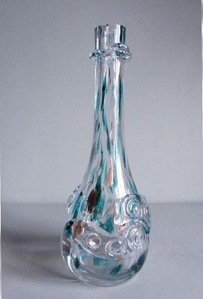 null MURANO - Italie (?)

Pied de lampe de forme bouteille en verre soufflé à décor...