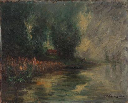null Arsène SARI (1895-1955)

Soir d'orage sur l'Yonne

Huile sur toile

daté au...