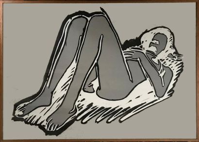 WESSELMANN Tom WESSELMANN (1931 - 2004)
Monica reclining on back, knees up (1990)
Lithographie...