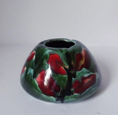 GAL Francine GAL pour RICARD
Petit vase de forme conique en céramique émaillée à...