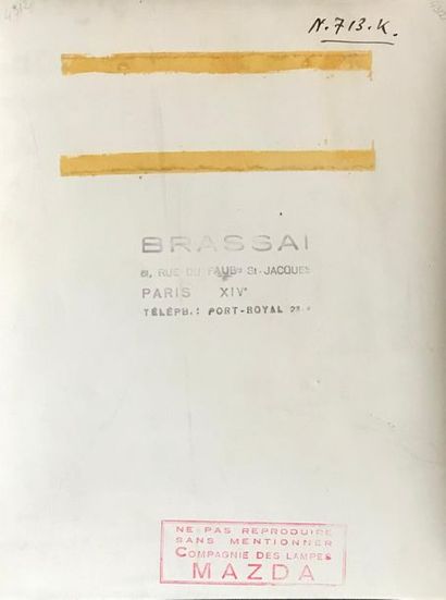 Brassaï Gyula Halasz dit BRASSAI (1899 - 1984)
Le Sacré Coeur
Tirage argentique d'époque...