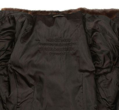 HERMÈS sport HERMES Sport 
Jacket 3/4 curved in mink and velvet calf headbands (...
