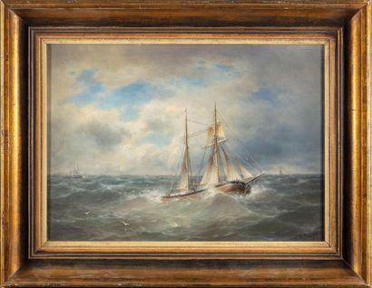 B. J. GOVERS (fin du XIXe - XXe) B. J. GOVERS (late 19th - 20th century) Fisherman's
boat...