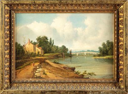 Alfred H. VICKERS (1853-1907) Alfred H. VICKERS (1853-1907) Riverside 

landscape...