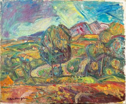 Pinchus KREMEGNE (1890-1981) Pinchus KREMEGNE (1890-1981)
Paysage aux collines
Huile...