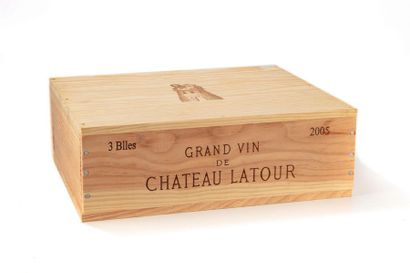 CHÂTEAU LATOUR 3 B CHATEAU LATOUR (Caisse Bois) 1er GCC Pauillac 2005