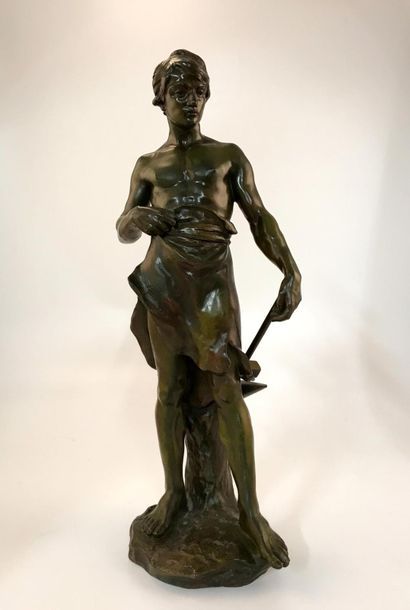 Bronze Bronze à patine verte
Le Forgeron
Vers 1920