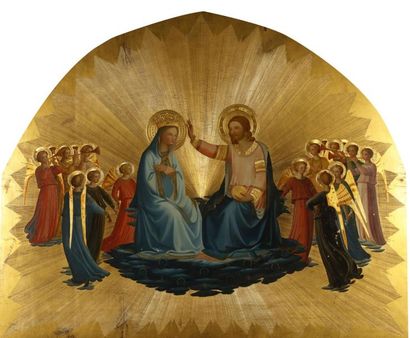 D'après Fra Angelico D'après FRA ANGELICO
Le couronnement de la Vierge
Panneau peint...