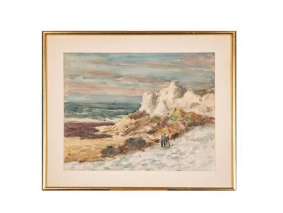 BORDES Léonard BORDES (1898-1959) Seaside
Landscape
Watercolour
Signed lower left...
