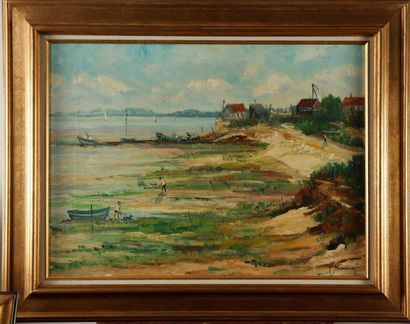 SIEURIN Jean SIEURIN (1931) Oyster Tourist
Road (Ile d'Oléron)
Oil on canvas
Signed...
