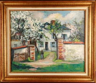 NIQUET Marcel NIQUET (1889-1960)
La maison blanche au printemps
Huile sur toile
signé...