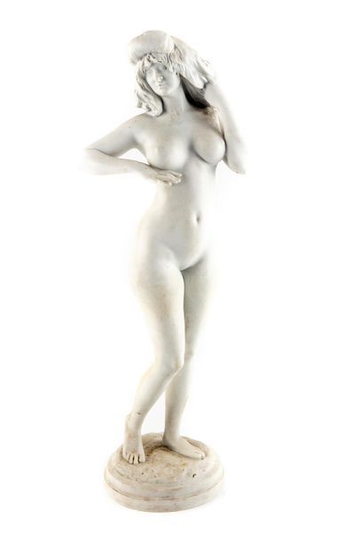 RIVIÈRE D'après Théodore RIVIERE (1857-1912) - SEVRES
Nu féminin
Sculpture en biscuit
Signé...