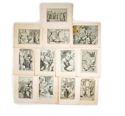 null Ensemble de 12 gravures en feuille XVIIIe
Scènes antiques
14,5 x 10 cm
En l...
