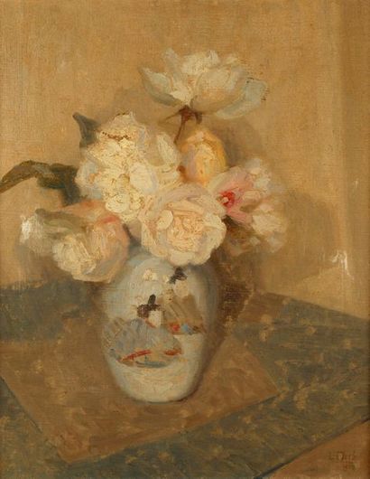 FLOCH Lionel FLOCH (1895-1972)
Bouquet de fleurs
Huile sur toile
Signé et daté 1923...