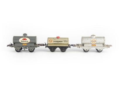 null HORNBY écartement 0, Lot de 10 wagons à 2 essieux marchandises, foudre avec...