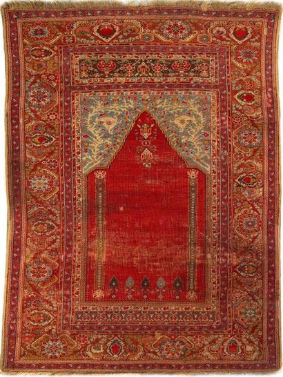 Très ancien tapis Turc de prière Ghiordès...
