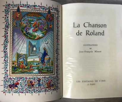 null La chanson de Roland, Édition de l'Ibis, Paris, 1986. 1vol. in-4. Full khaki...