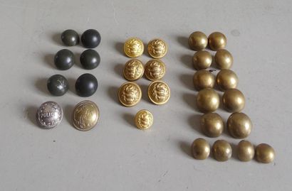 null Military Uniform Button Collection