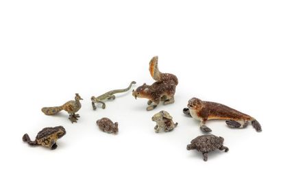 null Small batch of lead animals from Vienna.