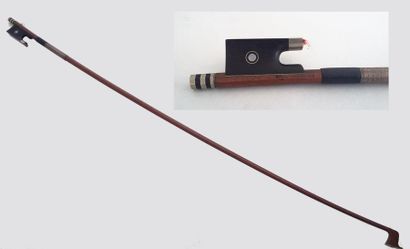 null Violin bow. Bears the iron mark of Paul MANGENOT, 
as is.