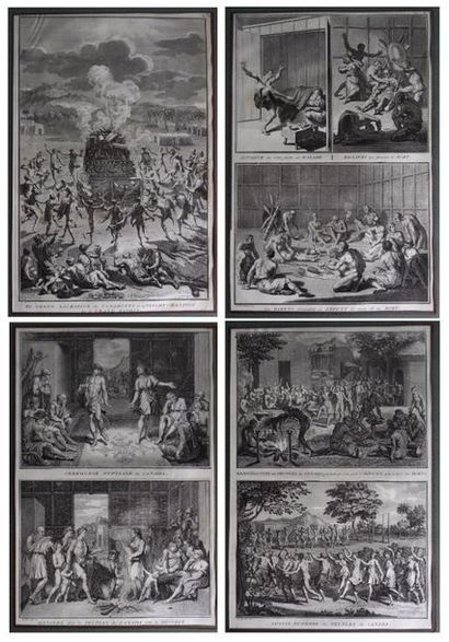 null Bernard PICART - XVIIIth
Set of 12 black and white engravings from : Ceremonies...